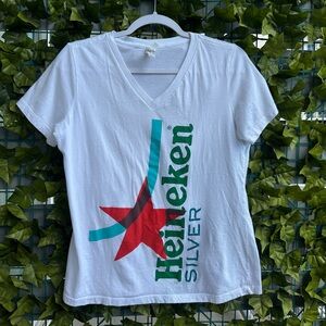 Heineken V-Neck Tee size Medium
